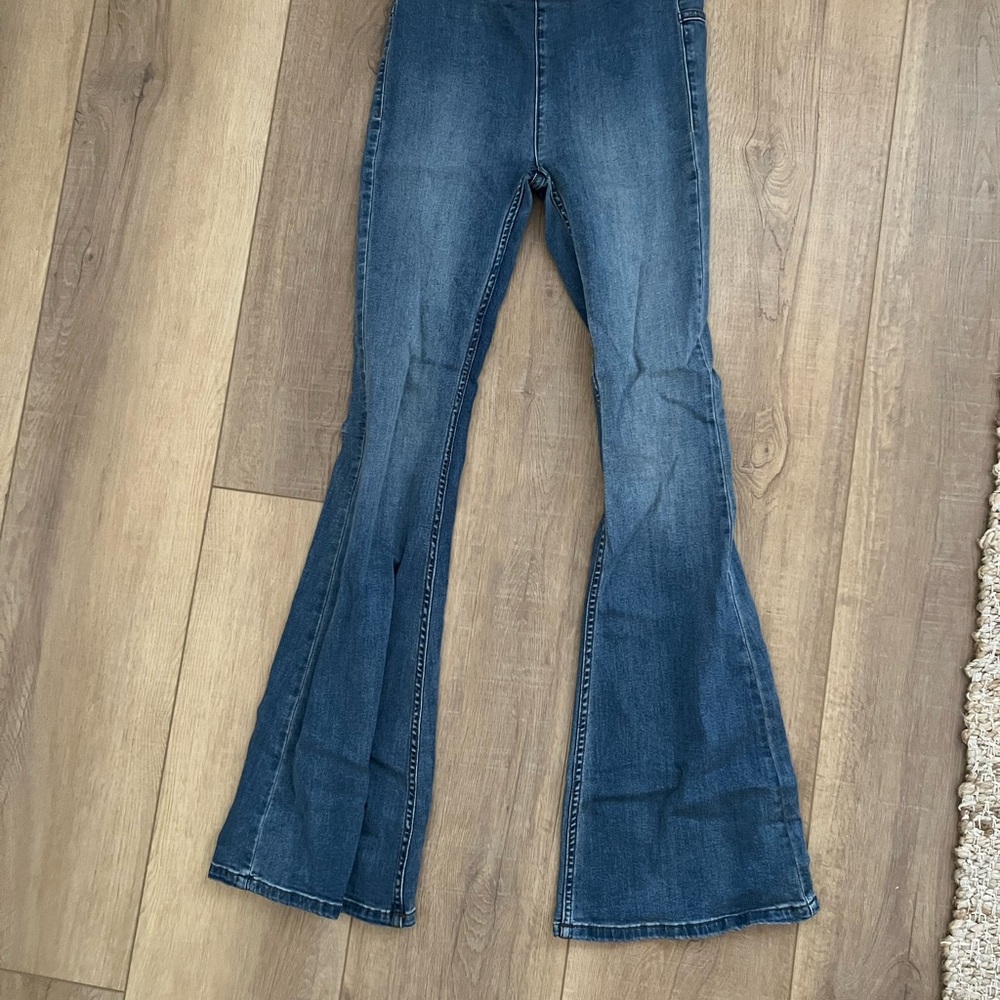 Free People Blue Flare Jeans